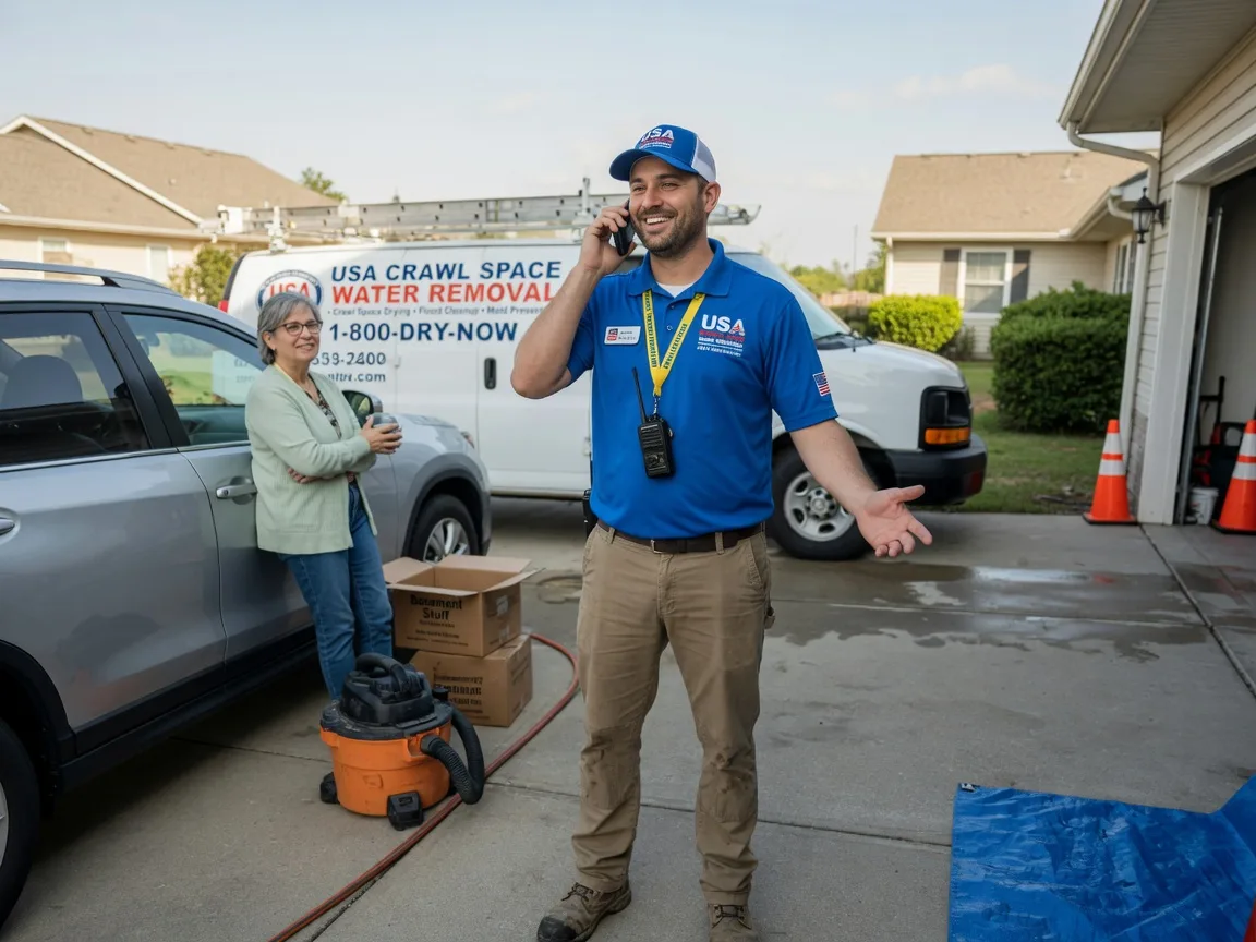 Crawl Space Water Removal Saint Amant, LA FAQs